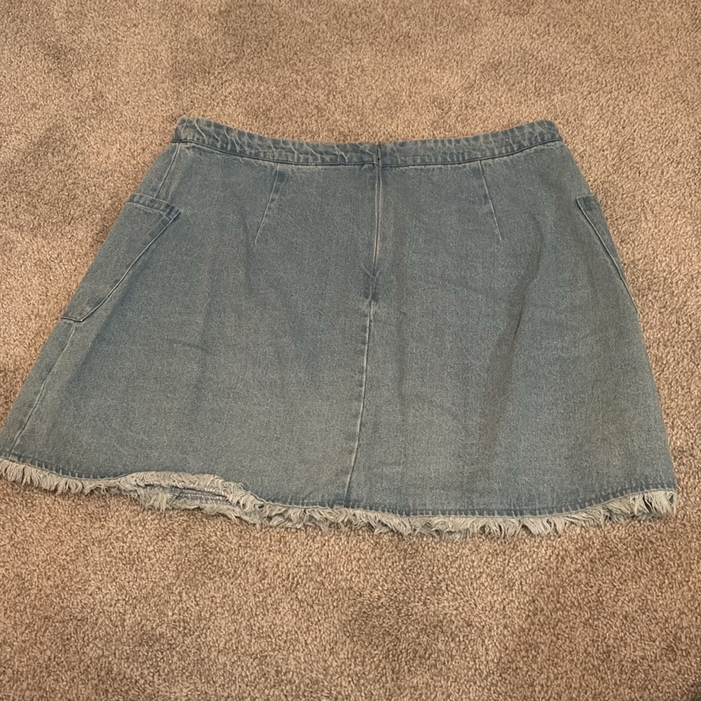 Umgee Blue Jean Skirt - Picture 2 of 2